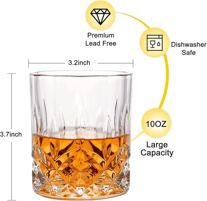 LORSIA whiskey glass with optimal weight and thickness